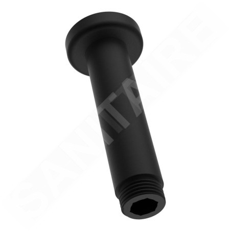 Laufen Accessoires de douche - Bras de douche de plafond, 100 mm, noir mat HF960098428001