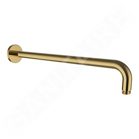 Laufen Accessoires de douche - Bras de douche mural, 420 mm, doré brillant HF960109463001