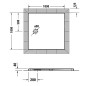 Duravit Tempano - Receveur de douche 1000x1000x40 mm, blanc 720189000000000