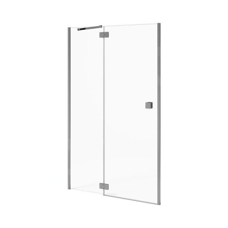 Jika Cubito Pure - Porte de douche rabattable 1200 ????mm, gauche, Jika Perla Glass, argent/verre clair H2544260026681
