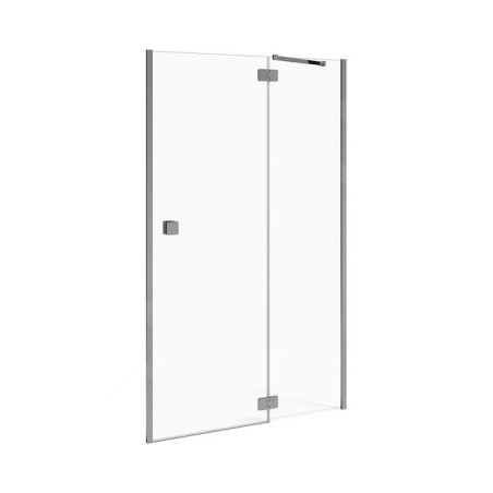 Jika Cubito Pure - Porte de douche rabattable 900 ????mm, droit, Jika Perla Glass, argent/verre clair H2544230026681