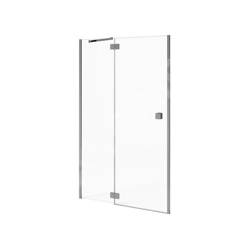 Jika Cubito Pure - Porte de douche rabattable 800 ????mm, gauche Jika Perla Glass, argent/verre clair H2544200026681