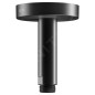 Keuco Elegance - Bras de douche au plafond, longueur 100 mm, noir mat 51689370100