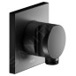 Keuco IXMO - Coude de raccordement de douche avec support, noir mat 59592370002