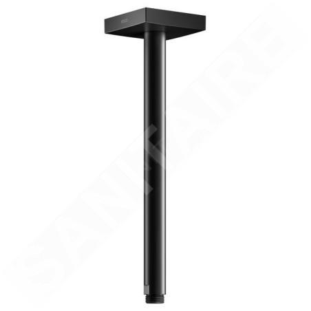 Keuco Edition 300 - Bras de douche au plafond, longueur 300 mm, noir mat 53089370302