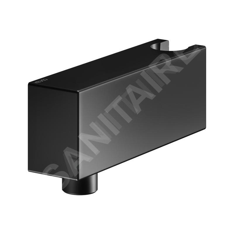 Keuco Accessoires - Coude de raccordement de douche avec support, noir mat 59993370000