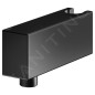 Keuco Accessoires - Coude de raccordement de douche avec support, noir mat 59993370000