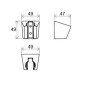 Ravak Douches - support de douche, noir mat X07P640