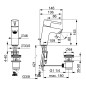 Hansa Vantis - Mitigeur de lavabo avec vidage, chrome 52402267