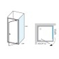 Ravak Nexty - Paroi latérale fixe 1000 mm, blanc/verre clair 90OA0100Z1