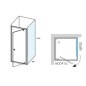 Ravak Nexty - Paroi latérale fixe 900 mm, blanc/verre clair 90O70100Z1