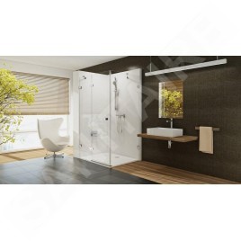Ravak Galaxy Pro Chrome - Receveur de douche, 1000x900 mm, blanc XA04A701010