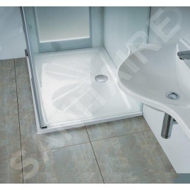 Ravak Galaxy Pro - Receveur de douche, 1000x900 mm, antidérapant, blanc XA03A701010