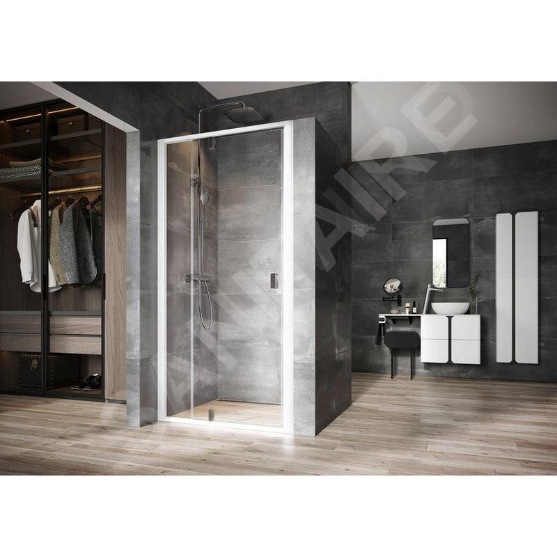 Ravak Nexty - Porte de douche pivotante 1100 mm, blanc/chrome/verre clair 03OD0100Z1