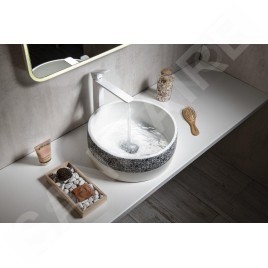 Sapho Priori - Vasque, diamètre 410 mm, sans trop-plein, blanc PI027