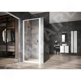 Ravak Nexty - Porte de douche pivotante 800 mm, blanc/chrome/verre clair 03O40100Z1
