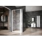 Ravak Nexty - Porte de douche pivotante 800 mm, blanc/chrome/verre clair 03O40100Z1