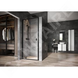 Ravak Nexty - Porte de douche pivotante 800 mm, noir/verre clair 03O40300Z1