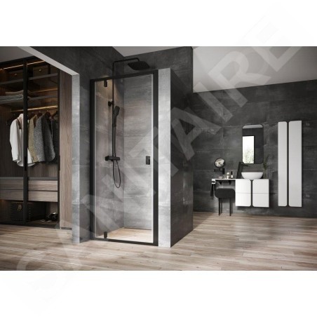 Ravak Nexty - Porte de douche pivotante 800 mm, noir/verre clair 03O40300Z1