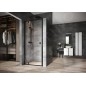 Ravak Nexty - Porte de douche pivotante 800 mm, noir/verre clair 03O40300Z1