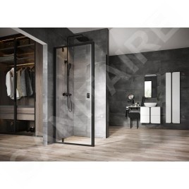 Ravak Nexty - Porte de douche pivotante 800 mm, noir/verre clair 03O40300Z1