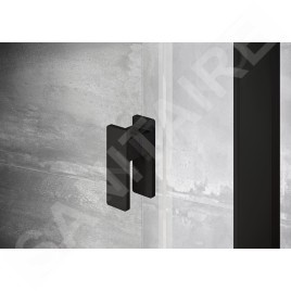 Ravak Nexty - Porte de douche pivotante 800 mm, noir/verre clair 03O40300Z1