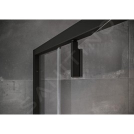 Ravak Nexty - Porte de douche pivotante 900 mm, noir/verre clair 03O70300Z1