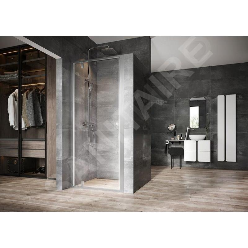 Ravak Nexty - Porte de douche pivotante 900 mm, verre satiné/clair 03O70U00Z1