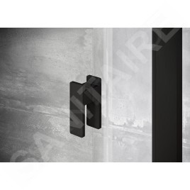 Ravak Nexty - Cabine de douche quart de cercle, 800x800 mm, noir/verre clair 3O644300Z1
