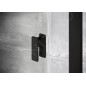 Ravak Nexty - Cabine de douche quart de cercle, 800x800 mm, noir/verre clair 3O644300Z1