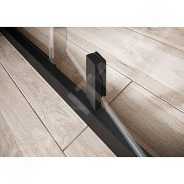 Ravak Nexty - Cabine de douche quart de cercle, 800x800 mm, noir/verre clair 3O644300Z1
