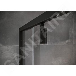 Ravak Nexty - Cabine de douche quart de cercle, 800x800 mm, noir/verre clair 3O644300Z1