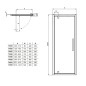 Ideal Standard i.Life - Porte de douche pivotanteante 750 mm, silver bright / verre clair T4836EO Ideal Standard i.Life - Porte de douche pivotanteante 750 mm, silver bright / verre clair T4836EO