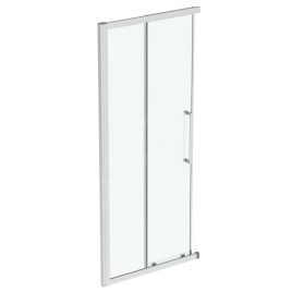 Ideal Standard i.Life - Porte de douche coulissante, deux battants, 900 mm, silver bright / verre clair T4856EO
