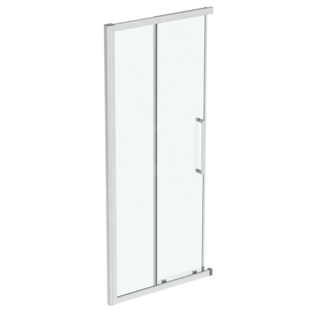 Ideal Standard i.Life - Porte de douche coulissante, deux battants, 900 mm, silver bright / verre clair T4856EO