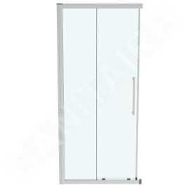 Ideal Standard i.Life - Porte de douche coulissante, deux battants, 1000 mm, silver bright / verre clair T4857EO