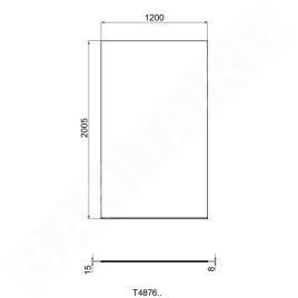 Ideal Standard i.Life - Paroi de douche 1200 mm, silver bright / verre clair T4876EO