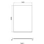 Ideal Standard i.Life - Paroi de douche 1400 mm, silver bright / verre clair T4877EO