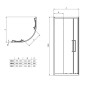 Ideal Standard i.Life - Cabine de douche 1000x1000 mm, silver bright / verre clair T4937EO Ideal Standard i.Life - Cabine de douche 1000x1000 mm, silver bright / verre clair T4937EO