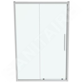 Ideal Standard i.Life - Porte de douche coulissante, deux battants, 1400 mm, silver bright / verre clair T4949EO