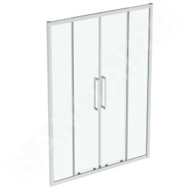 Ideal Standard i.Life - Porte de douche coulissante, quatre battants, 1500 mm, silver bright / verre clair T4951EO