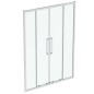 Ideal Standard i.Life - Porte de douche coulissante, quatre battants, 1500 mm, silver bright / verre clair T4951EO
