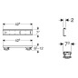 Geberit Accessoires - Pieds pour les receveurs de douche, 5 pcs 550.950.00.1