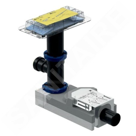 Geberit CleanLine - Kit d'installation rugueuse du caniveau de douche avec alimentation, pour les sols à partir de 180 mm,