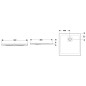 Geberit Nemea - Receveur de douche 800x800 mm, blanc brillant 550.570.00.1 Geberit Nemea - Receveur de douche 800x800 mm, blanc brillant 550.570.00.1
