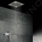 Steinberg 390 - Douche de tête, 600x600 mm, 3 jets, éclairage LED, acier 390 6620