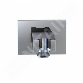 Steinberg 135 - Coude de raccordement avec support, chrome 135 1667