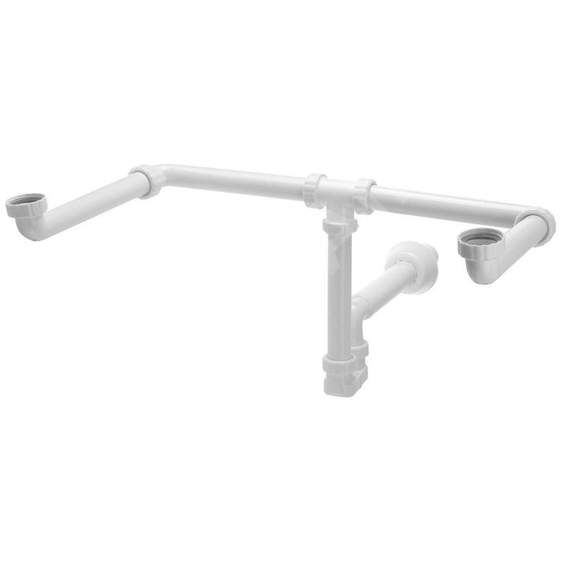 Bruckner Accessoires - Siphon de lavabo Mosquito pour double lavabo, 1 1/4, vidage 40 mm, blanc 151.130.0 Bruckner Accessoires - Siphon de lavabo Mosquito pour double lavabo, 1 1/4, vidage 40 mm, blanc 151.130.0