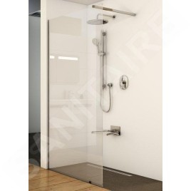 Ravak Walk-In - Paroi de douche Walk-in Wall, 800x2000 mm, aluminium brillant/verre clair GW9W40C00Z1