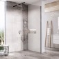 Ravak Walk-In - Paroi de douche Walk-in Wall, 800x2000 mm, noir/verre clair GW9W40300Z1